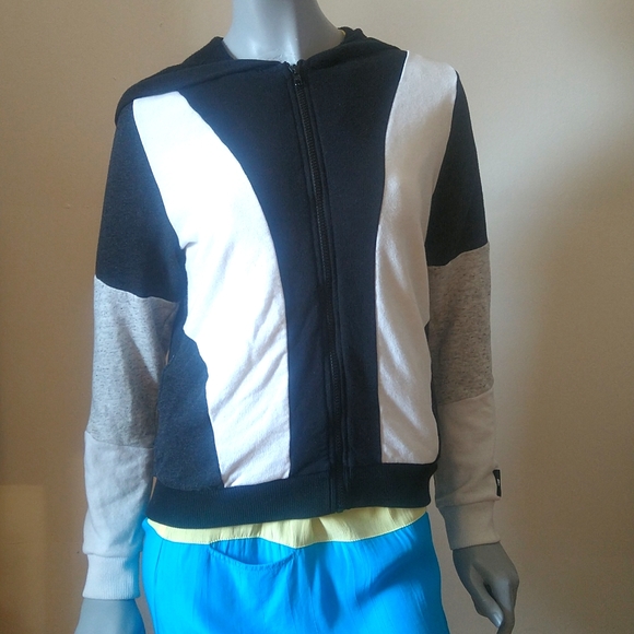 Pink Block Work Hoody - Picture 3 of 8